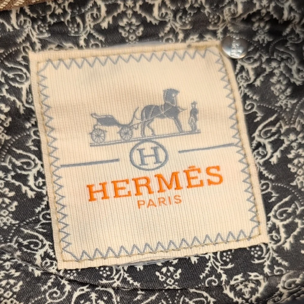 Hermes Men's Blue Denim Jean Shorts - Size 33 - Picture 9 of 11